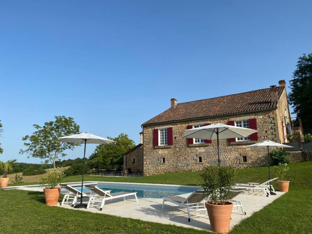 Domaine De Cazal - Gite 2 Pers Avec Piscine Au Coeur De 26 Hectares De Nature Preservee Vila Saint-Cyprien  Exterior foto